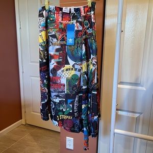 Adidas Originals Sports All Over Printed Skirt Size Small